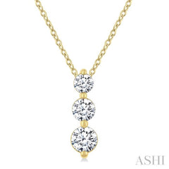 .50CTRDDM 3STONE SNOWMAN PD YG 14K-G+CH*