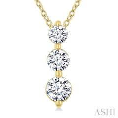 .50CTRDDM 3STONE SNOWMAN PD YG 14K-G+CH*