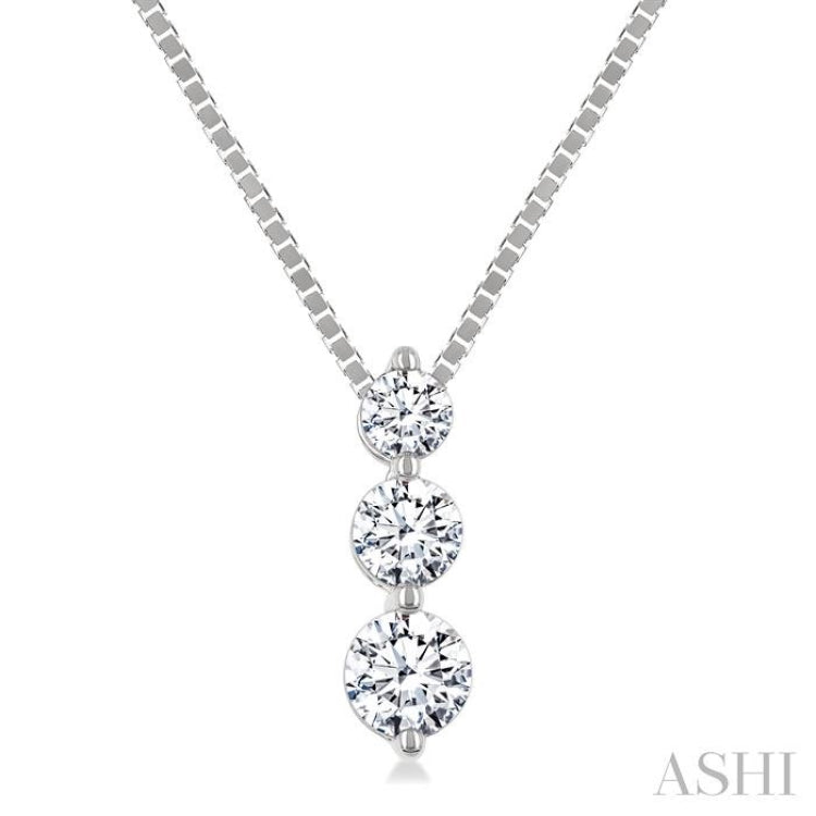 .33CTRDDM 3STONE SNOWMAN PD WG 14K-G+CH*