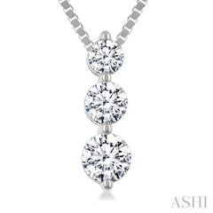 .33CTRDDM 3STONE SNOWMAN PD WG 14K-G+CH*