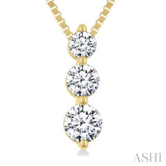 .33CTRDDM 3STONE SNOWMAN PD YG 14K-G+CH*