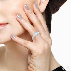 1/2 Ctw Diamond Semi-Mount Engagement Ring in 14K White Gold