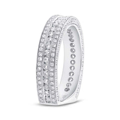 1.40ct 18k White Gold Diamond Lady's Band Size 6