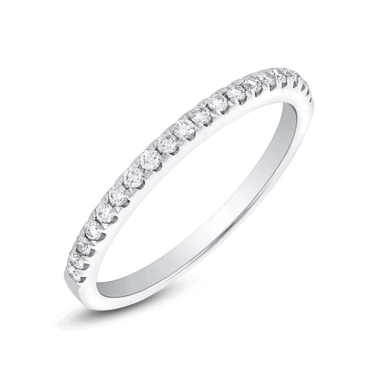 0.22ct 18k White Gold Diamond Lady's Band