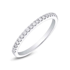 0.22ct 18k White Gold Diamond Lady's Band