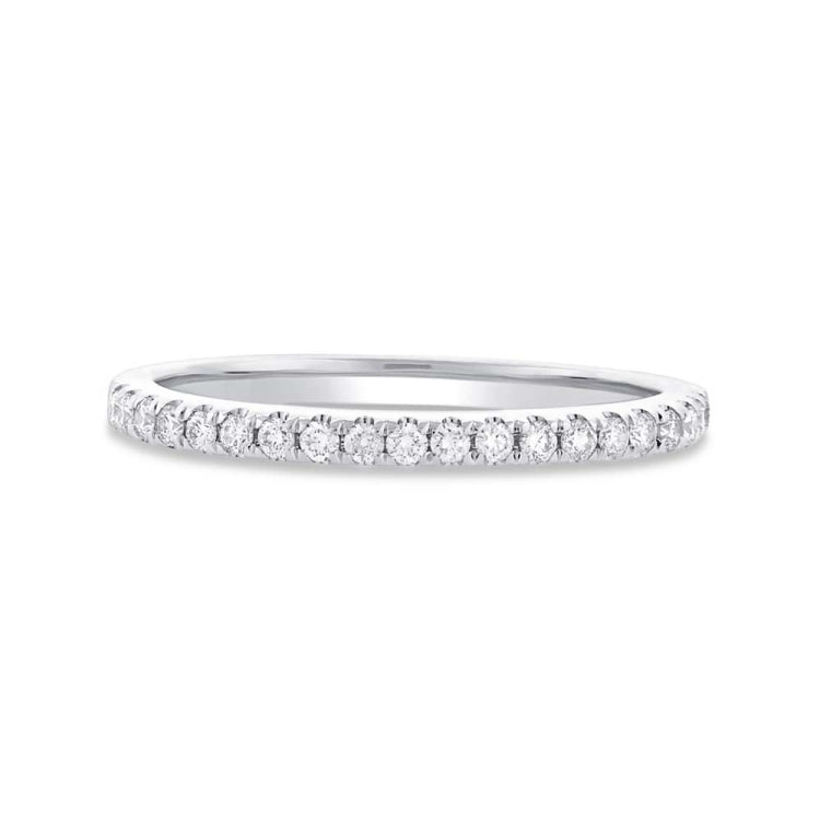0.22ct 18k White Gold Diamond Lady's Band