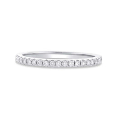0.22ct 18k White Gold Diamond Lady's Band