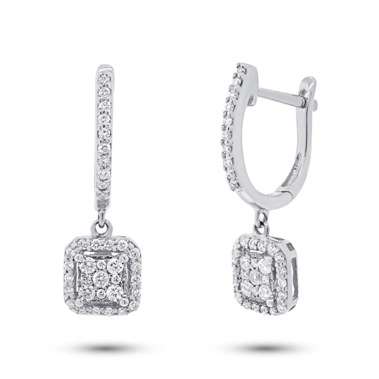 0.32ct 14k White Gold Diamond Earring