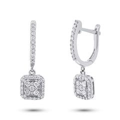 0.32ct 14k White Gold Diamond Earring