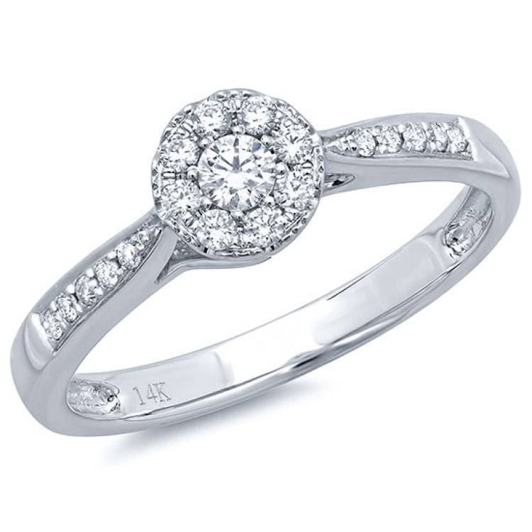 0.24ct 14k White Gold Diamond Lady's Ring
