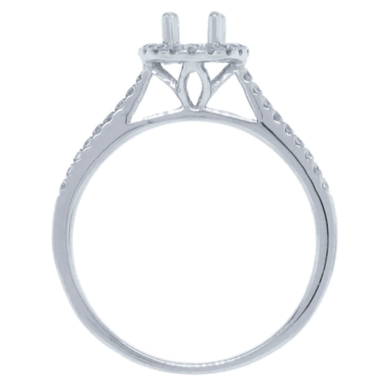 0.20ct 14k White Gold Diamond Semi-mount Ring