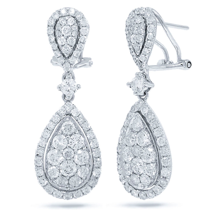 2.65ct 14k White Gold Diamond Earring