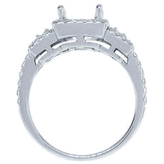 0.58ct 14k White Gold Diamond Semi-mount Ring