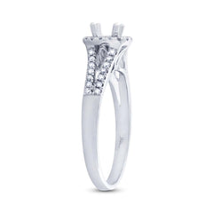 0.29ct 14k White Gold Diamond Semi-mount Ring