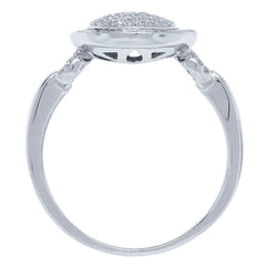 0.34ct 14k White Gold Diamond Pave Lady's Ring