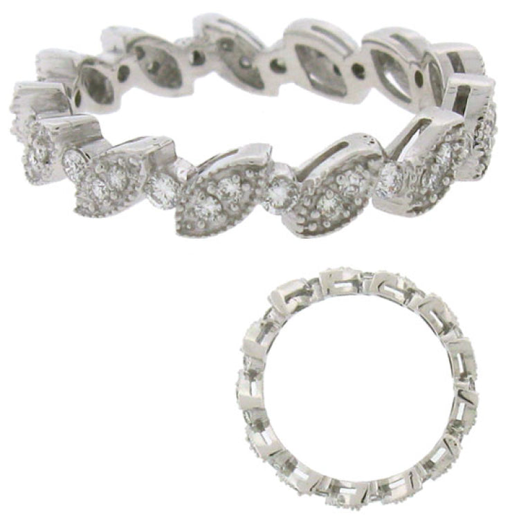 0.44ct 14k White Gold Diamond Eternity Band