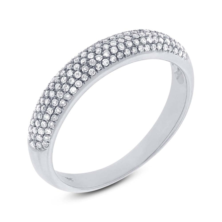 0.35ct 14k White Gold Diamond Lady's Pave Band