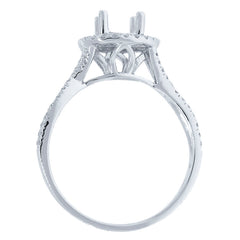 0.26ct 14k White Gold Diamond Semi-mount Ring