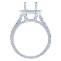 0.68ct 14k White Gold Diamond Semi-mount Ring