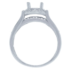 0.45ct 14k White Gold Diamond Semi-mount Ring