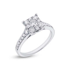 0.83ct 14k White Gold Diamond Lady's Ring