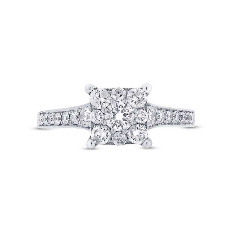 0.83ct 14k White Gold Diamond Lady's Ring