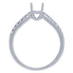 0.26ct 14k White Gold Diamond Semi-mount Ring