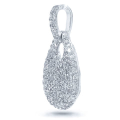 0.46ct 14k White Gold Diamond Pave Pendant