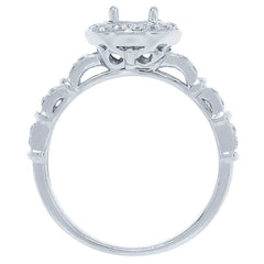 0.40ct 14k White Gold Diamond Semi-mount Ring