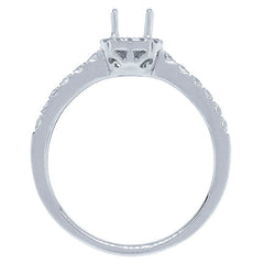 0.31ct 14k White Gold Diamond Semi-mount Ring