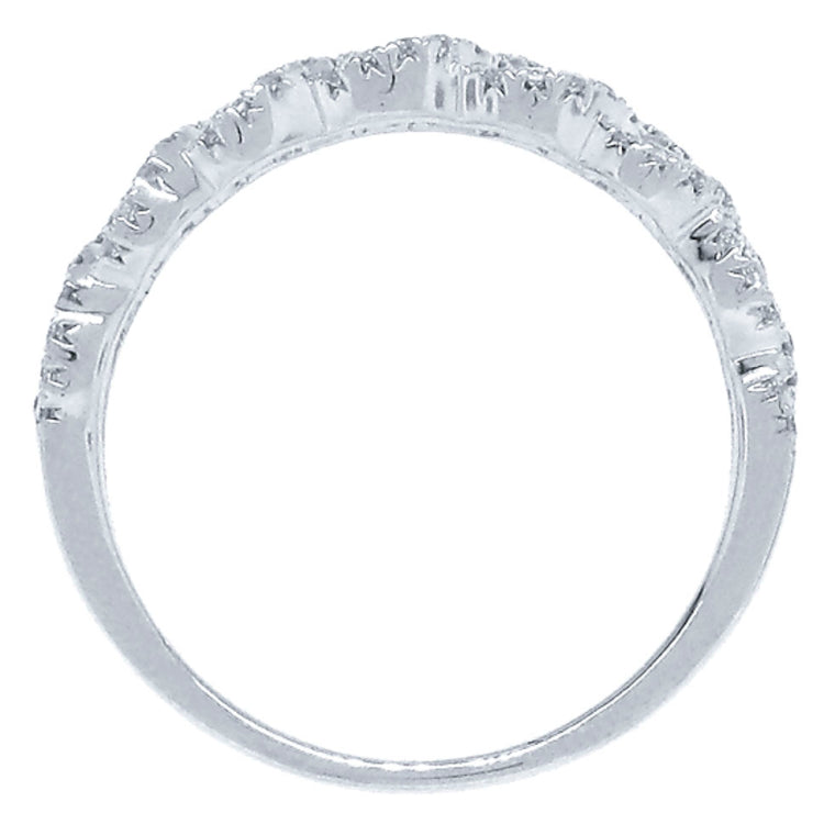 0.57ct 18k White Gold Diamond Lady's Band
