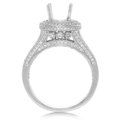 1.50ct 14k White Gold Diamond Semi-mount Ring