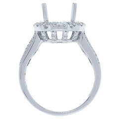 1.03ct 18k White Gold Diamond Semi-mount Ring