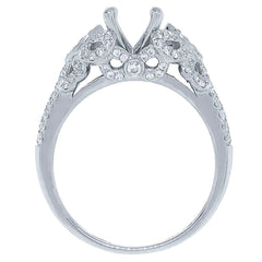0.39ct 14k White Gold Diamond Semi-mount Ring