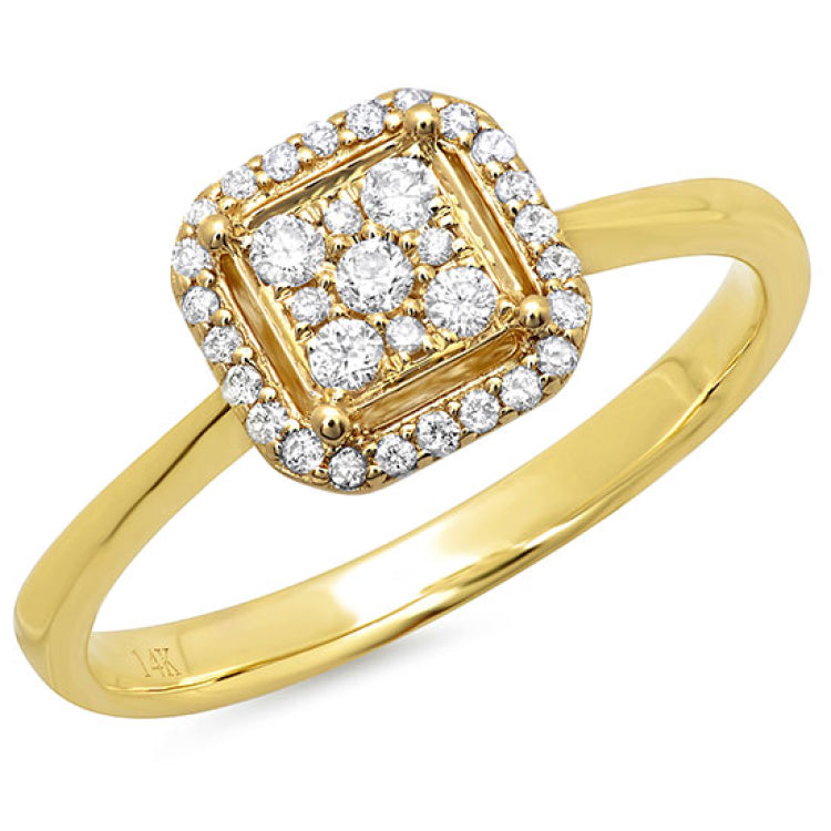 0.20ct 14k Yellow Gold Diamond Lady's Ring
