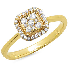 0.20ct 14k Yellow Gold Diamond Lady's Ring