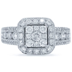 0.94ct 14k White Gold Diamond Lady's Ring