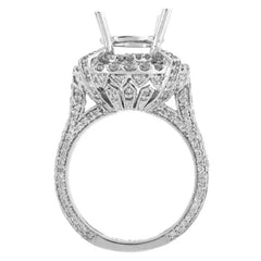 1.70ct 18k White Gold Diamond Semi-mount Ring