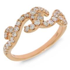 0.62ct 14k Rose Gold Diamond Lady's Ring