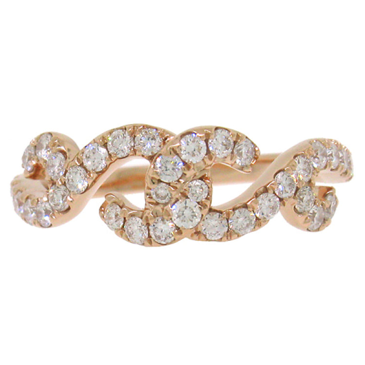 0.62ct 14k Rose Gold Diamond Lady's Ring