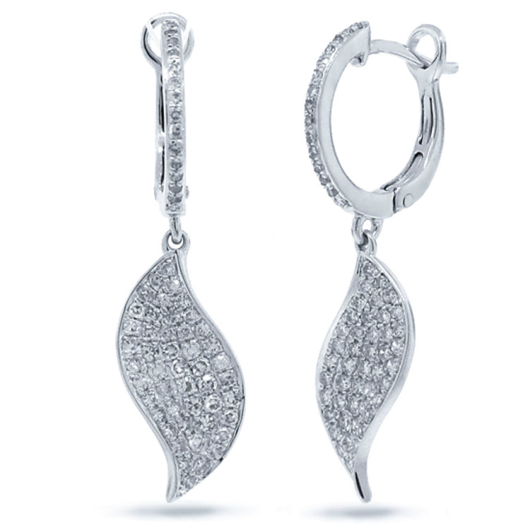 0.67ct 14k White Gold Diamond Earring