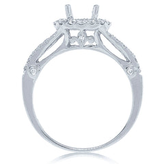 0.50ct 14k White Gold Diamond Semi-mount Ring