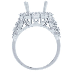 1.61ct 18k White Gold Diamond Semi-mount Ring