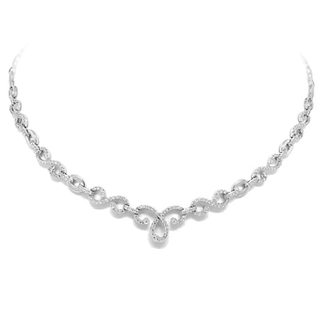 1.45ct 18k White Gold Diamond Necklace