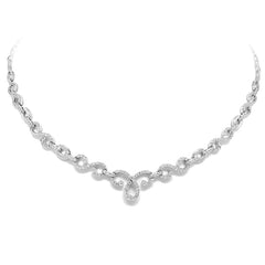 1.45ct 18k White Gold Diamond Necklace