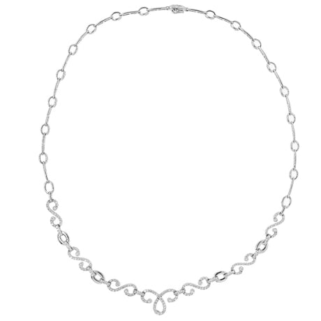 1.45ct 18k White Gold Diamond Necklace