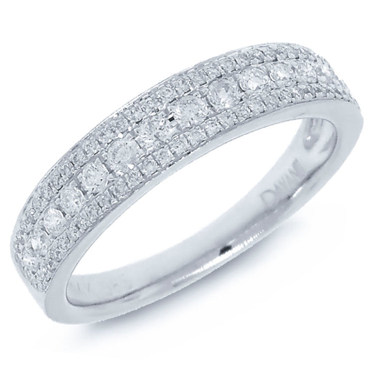 0.45ct 14k White Gold Diamond Lady's Band