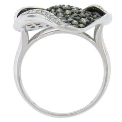 2.13ct 14k White Gold White & Champagne Diamond Ring
