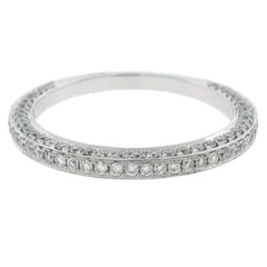 0.60ct 18k White Gold Diamond Lady's Band Size 7
