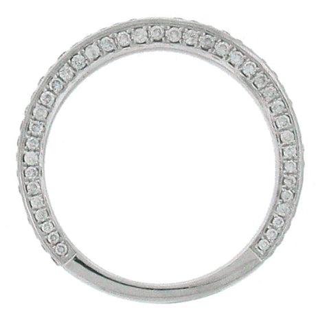 0.60ct 18k White Gold Diamond Lady's Band Size 7